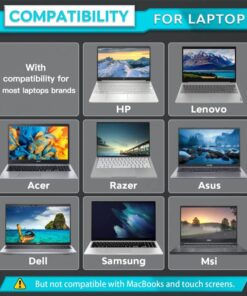 PYS Laptop Privacy Screen 15.6 Inch for Dell HP Lenovo ASUS Acer Msi Samsung - Removable 16:10 Aspect Privacy Protector Screen Filters - Anti Glare & Blue Light Screen Privacy Shield 15.6 Inch (Diagonal) - 16:10 Aspect Ratio 15 61Z49KjH8CL