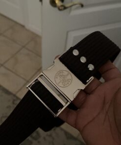 Klein Tools 5225 Tool Belt, Adjustable Electrician Belt is 2-Inch Wide, Adjusts for 48-Inch Waist,Brown Brown 30 61Z5L9op90L