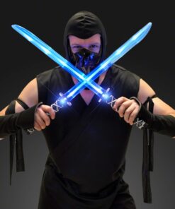Deluxe Ninja LED Light up Sword with Motion Activated Clanging Sounds 17 61Z61mi8FYL