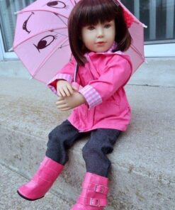 Dress Along Dolly 6pc Rainy Day 18" Doll Outfit- American Clothes & Accessories Set Includes Raincoat, Umbrella, Boots, Hat, Pants & Shirt- Perfect Holiday Girl Gift Set for Less 38 61Z6W30VFIL