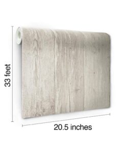 RoomMates York Wallcoverings ZB3347 Wide Wooden Planks Wallpaper, Gray/Black/Off White Gray/Black/Off-White 30 61Z7b29fcvL