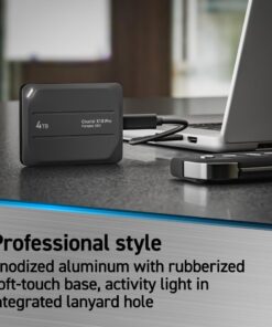 Crucial X10 Pro 4TB Portable SSD - Up to 2100MB/s Read, 2000MB/s Write - Water and dust Resistant, PC and Mac, with Mylio Photos+ Offer - USB 3.2 External Solid State Drive - CT4000X10PROSSD902 11 61Z8LOmEyvL