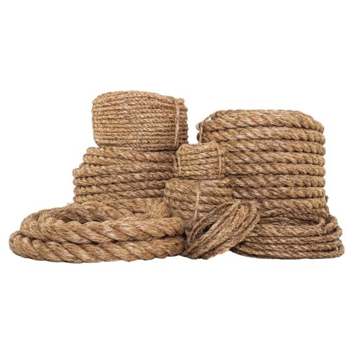 SGT KNOTS Twisted Manila Rope - Natural 3 Strand Fiber Hemp Rope for Indoor and Outdoor Use | Multipurpose Manila Rope for Crafts, DIY Projects, Home Decorating, Climbing | 1/4 in x 10ft