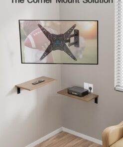 PERLESMITH Full Motion TV Wall Mount for 26-60 Inch TVs, UL-Listed TV Mount with Articulating Arms Swivels Tilt Extension - Wall Mount TV Brackets VESA 400x400 Fits LED LCD OLED 4K TVs Up to 70 lbs 31 61Z99M0umDL