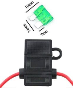 Qiorange 12 Gauge ATC Fuse Holder Box In-Line AWG Wire Copper Blade Standard Plug Socket 12V 30A (5-Pack) 9 61Z9IjxeQnL