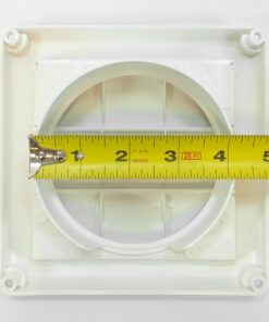 Deflecto Supurr-Vent Louvered Outdoor Dryer Vent Cover, White, 4" Hood (HS4W/18) 23 61Z9cF2UlgL