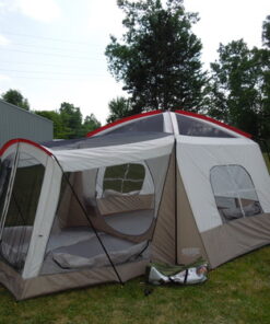 Wenzel Klondike 8 Person Water Resistant Tent with Convertible Screen Room for Family Camping Grey/Taupe 66 61ZA2NP5GwL