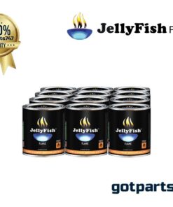 Real JELLYFISH Flame, 12 Cans (13 oz) Fireplace Gel Fuel Made in USA 16 61ZA2smiTfL
