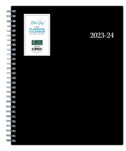 Blue Sky 2023-2024 Academic Year Weekly and Monthly Planner, 8” x 10.875”, Flexible Cover, Wirebound, Dainian (142276-A24) 8” x 10.875” 9 61ZAby1f3EL