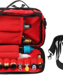 Empty Multi-Functional Carrying case with Non Slip Elastic Bands for Storing RDA RTA Tank and Mod Batteries and Coil Tools and Liquid Bottles(Red) Red 20 61ZBwIXKopL