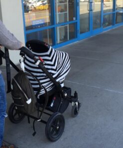 Baby Car Seat Cover Canopy and Nursing Cover Multi-Use Stretchy 5 in 1 Gift "The Classic" by Copper Pearl 47 61ZCoiKQt5L