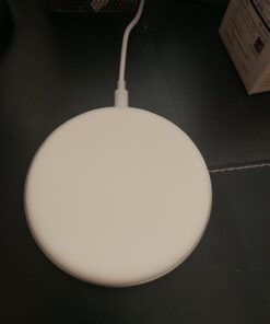 TALK WORKS 5W Wireless Charging Pad Compatible w/ iPhone 15/Pro/Max, 14/Plus/Pro/Max, 13/Mini/Pro/Max, 12,11,XR,XS,X,8, Samsung S23, S22, S21, S20, S10 - Qi Certified Fast Charger w/USB Adapter(White) 25 61ZE8lZpoUL