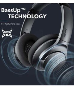 Soundcore Anker Life Q20 Hybrid Active Noise Cancelling Headphones, Wireless Over Ear Bluetooth Headphones, 40H Playtime, Hi-Res Audio, Deep Bass, Memory Foam Ear Cups, for Travel, Home Office Black 34 61ZG4jh89BL