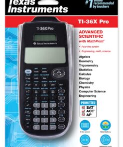 Texas Instruments TI-36X Pro Engineering/Scientific Calculator | 9.7 Inch | Black. 21 61ZGW4MABIL