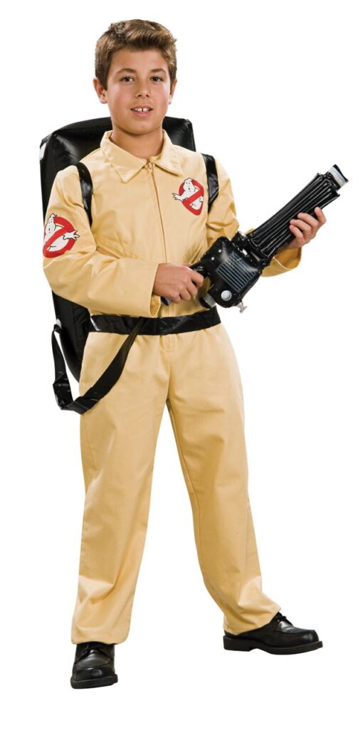 Ghostbuster Deluxe Child's Costume with Blow Up Proton Pack, Medium