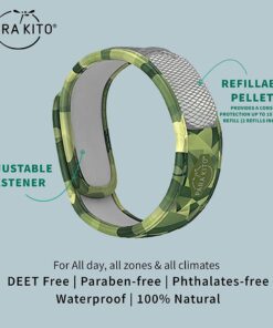 PARA'KITO Mosquito Insect & Bug Protection Wristband - Mosquito Stickers, Bug Spray Alternative - Summer Essentials, Beach Accessories, Hiking & Camping Essentials - Natural Essential Oils (Adventure) Adventure 10 61ZHew1OSRS