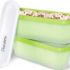 SUMO Ice Cream Containers with Lids for Homemade Ice Cream - Set of 2 Tubs - 1.5 Quart or 3 Pints per Container, Reusable Ice Cream Containers for Freezer Storage, Green 2 Containers (1.5 Quart Each)