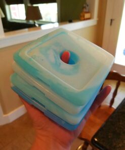 Cool Coolers by Fit + Fresh, 4 Pack Slim Ice Packs, Space Saving Reusable Ice Packs for Lunch Boxes or Coolers, Single Pack Pack of 4 47 61ZKu3nbUBL
