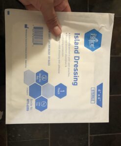Med PRIDE 6 inch x 6 inch Bordered Gauze-Island Dressing| 25 Pack-Individually Packed Pouches| Wound Dressing with Adhesive, Breathable Borders| Sterile & Highly Absorbent| Latex-Free 6'' x 6'' 20 61ZNYSqJt7L