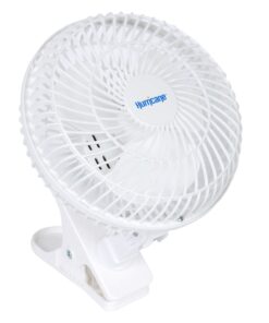 Hurricane Fans - Classic 6 Inch Clip Fan - Portable Fan with Strong Clamp, Two Speed Settings, and Adjustable Tilt Mechanism, White - Great Work Fan, School Fan, Desk Fan, Greenhouse Fan 6" Classic 27 61ZNfWKPXGL