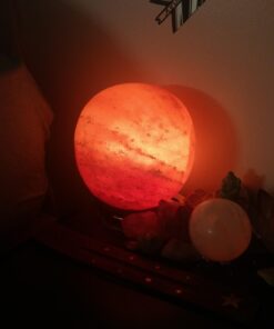 Indusclassic LG-03 Globe Himalayan Pink Crystal Rock Salt Lamp 6~8 lbs with Dimmer Control Switch, Quality Gift Packaging 11 61ZOFKBwYL
