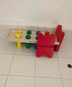 Melissa & Doug Deluxe Wooden Pound-A-Peg Toy With Hammer Standard 17 61ZOnMVu1jL 2