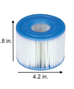 Alternative view of Intex 29001000000 B01DEMGBAI Intex-29001E PureSpa Type S1 Easy Set Pool Filter Cartridges, (6 Fil, 1-Pack, Blue
