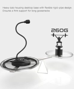 Fifine USB Computer Microphone, Plug &Play Desktop Condenser PC Laptop Mic,Mute Button with LED Indicator, Compatible with Windows/Mac, Ideal for YouTube,Zoom,Recording,Twitch Games(K054) Flexible gooseneck 12 61ZQIXB0Y8L