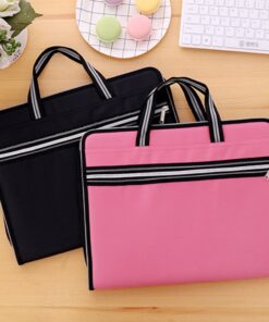 Portable 13 Pockets Expandable File Folders Canvas A4 Size Assorted Label Colors Business Accordion Document File Paperwork Organizer Storage, Zipper Closure Handles Black 15 61ZQqqkGfXL