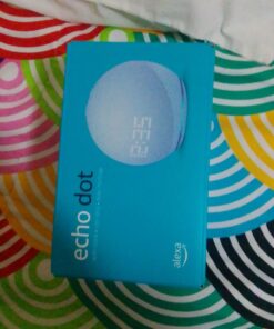 Amazon Echo Dot (5th Gen) with clock | Compact smart speaker with Alexa and enhanced LED display for at-a-glance clock, timers, weather, and more | Cloud Blue Device only 34 61ZQzpCDnWL