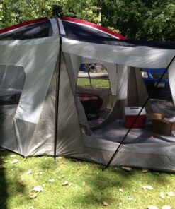 Wenzel Klondike 8 Person Water Resistant Tent with Convertible Screen Room for Family Camping Grey/Taupe 79 61ZTOKm2bWL