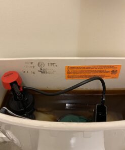 Fluidmaster 218 Toilet Refill Tube and Clip Replacement, For 100,200,200A, 400A and Most Other Valves , Black 1 Count (Pack of 1) 11 61ZU8yw1XGL