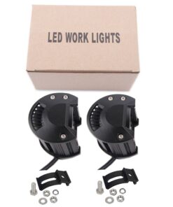 Led Spot Light Bar Lumitek 10PCS 18w Led Work Lights 4Inch Led Fog Light Driving Lights Led Off Road Lights for Trucks SUV Jeep Lamp Boat… 11 61ZUuHxzfoL