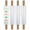 BOMEI PACK Stretch Film Wrap - Industrial Clear Plastic Stretch Wrap 1000 Feet 80 Gauge 4 Packs with Handle, Pallet Wrap for Packing, Moving Supplies, Packing Wrap Plastic Roll 15 Inches 21 61ZVu7 YQzL