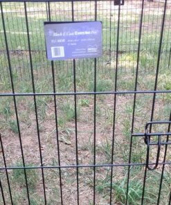 MidWest Homes for Pets Foldable Metal Dog Exercise Pen / Pet Playpen. Black w/ door, 24'W x 30'H, 1-Year Manufacturer's Warranty 30" H 37 61ZWAWmmC0L