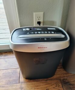Paper Shredder for Home Office,VidaTeco 10-Sheet Cross-Cut Shredder with US Patented Cutter,Also Shreds Card/CD/Clip,Paper Shredder for Home Use Heavy Duty,Durable with Jam Proof,3.9-Gallon Bin(ETL) 43 61ZWEiVXCIL