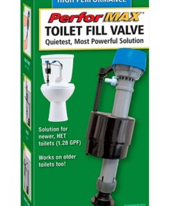 Fluidmaster 400AH PerforMAX Universal High Performance Toilet Fill Valve, Easy Install Universal Fit for HET 1.28 gal Fluidmaster 400AH PerforMAX Universal High Performance Toilet Fill Valve 27 61ZX46sZP4L