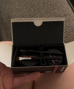 2 in 1 Black and Brown Gel Eyeliner Set Water Proof Smudge Proof, Last for All Day Long, Work Great with Eyebrow, 2 Pieces Eye Makeup Brushes Included 31 61ZYDY42w8L