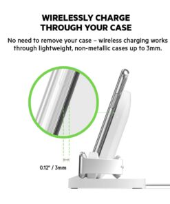 Belkin 3-In-1 Wireless Charging Station - Fast Wireless Charging For Apple Iphone 14, Iphone 13 & Iphone 12 Series & Apple Watch (All Series) - With Additional USB A Port For Multiple Devices (White) White Charging Dock 33 61ZZkWHeApL 1