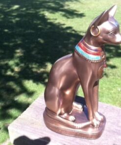 Top Collection Goddess Bastet Statue - Ancient Egyptian Goddess of Protection Sculpture in Premium Cold Cast Bronze - 8-Inch Collectible Fertility Cat Figurine 48 61ZcdPUbhYL