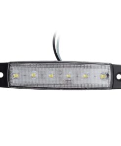 Partsam 5 Pcs 3.8" 6 LED White Side Marker Clearance Light for Trailer Trucks RV Camper Motorcycles, Utility Boat Marine Interior Strip Light Courtesy/Deck Light for Pontoon Kayak Yacht Sailboat 12V 18 61ZckoqLsRL