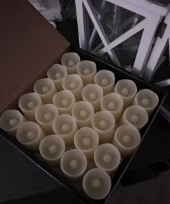 SHYMERY Flameless Votive Candles,50 Pack Flickering Electric Fake Battery Operated LED Candles,200+Hour Long Lasting LED Tea Lights for Wedding,Halloween,Christmas,Party and Holiday Decoration Warm White-50pack 46 61ZdY7PM9FL