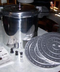 Mirro - 7114000221 Mirro 92122A Polished Aluminum 5 / 10 / 15-PSI Pressure Cooker / Canner Cookware, 22-Quart, Silver 27 61Ze4HVdWFL