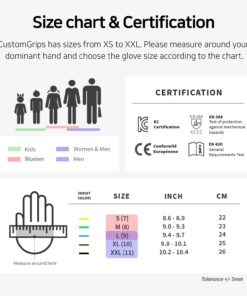 CustomGrips Food Grade Level 5 Protection, 1 Pair, Medium, Cut Resistant Safety Gloves, Great for Meat Cutting, Oyster Shucking, Fish Filleting, Chopping Vegetables & General Kitchen Work 13 61ZeXo0Kh1L