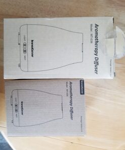 InnoGear Essential Oil Diffuser, Upgraded Diffusers for Essential Oils Aromatherapy Diffuser Cool Mist Humidifier with 7 Colors LED Lights 2 Mist Mode Waterless Auto Off for Home Office Room, White Basic White 40 61Zel783nzL