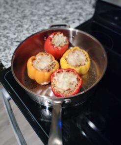 Duxtop Professional Stainless Steel Pots and Pans Set, 17PC Induction Cookware Set, Impact-bonded Technology 42 61ZfEgNmasL