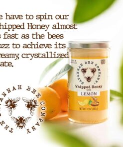 Savannah Bee Company Whipped Honey - All Natural Spreadable Honey Lemon 12 Ounce (Pack of 1) 14 61ZfZFLmEbL