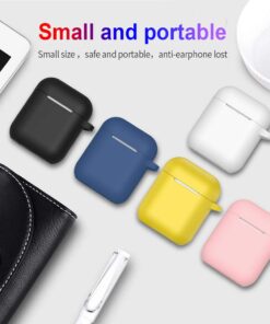 SATLITOG AirPods Case Cover with Secure Lock Keychain, Protective Silicone Cover Compatible with Apple AirPods 2nd & 1st Charging Case - Yellow 42 61ZgMXLaouL 1