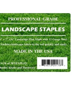 (Pack of 50) 6 inch X 1 inch Landscape Fabric and Garden Anchor Pins Pack of 50 3 61ZgQmLL9mL