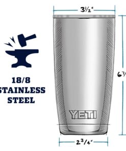 Alternative view of YETI Rambler 20 oz Stainless Steel Vacuum Insulated Tumbler w/MagSlider Lid Seafoam 1 Count (Pack of 1)